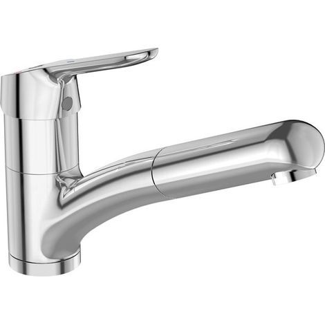 Ideal Standard Miscelatore cucina Ceraflex, con doccetta estraibile, Sporg.210mm, Cromo, BC143AA