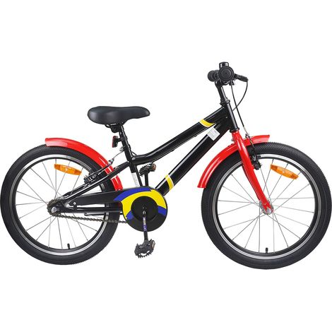 Teenpull – Kinderfahrrad 18 Zoll für 5-7 Jahre alt Schwarz Rot (1/5)