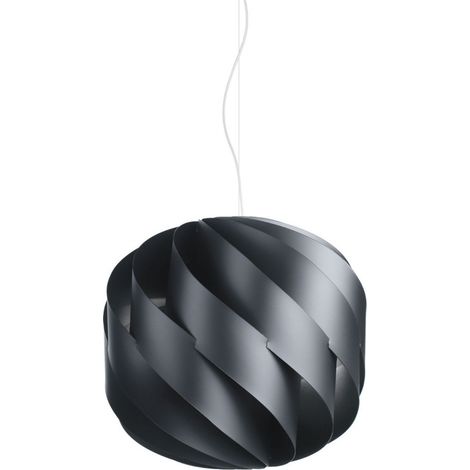 Suspension 3 Lumières Noires en Métal Chromé Cm. 72x70h