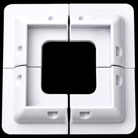 Support Panneau Solaire ABS Kit Fixation pour Panneaux Solaires pour Caravane Camping-Car Bateau (4 Ensemble Blanc) (1/5)