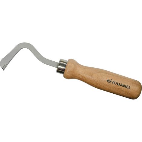 Jouanel – Griffe à zinc pour découpe feuilles – Pointe carbure pour sillon régulier – Manche en bois – GRIC