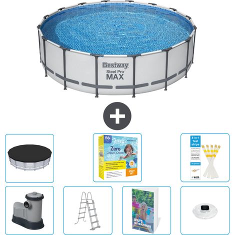 Bestway Piscina Bestway Steel Pro MAX Redonda - 488x122 cm - 8-piezas S526
