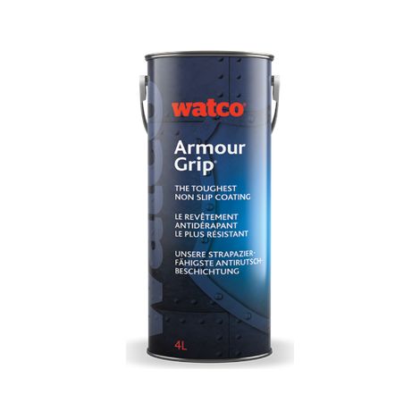Watco Armour Grip, zweikomponentige Epoxidharz Anti-Rutsch Beschichtung, Schwarz 25kg (1/2)