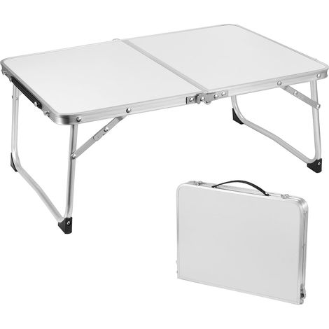 Table de Camping Pliante, Table de Camping Petite en Alliage d'Aluminium, Table de Pique-Nique Portable, Table de Lit pour Jardin Pique-Nique Camping Randonnée Maison Extérieur/Intérieur-614127cm (1/5)