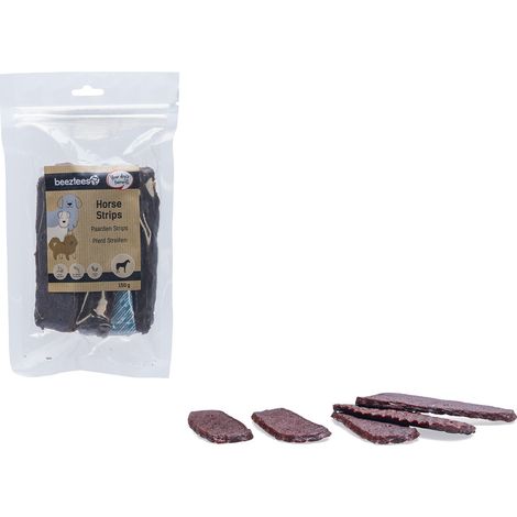 Beeztees Hundeleckerli Stripes getreidefrei 150 g Pferd (1/3)