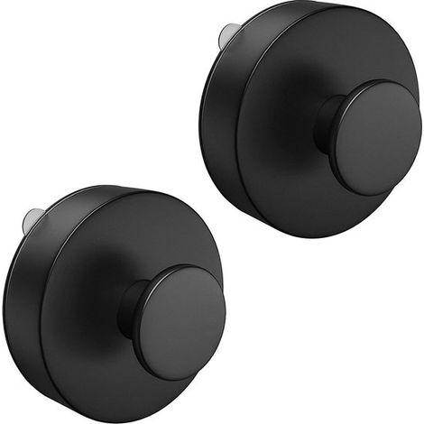 Saugnapfhaken 2 Stück Wandhaken mit Saugnapf wasserdichter ABS-Saugnapf für Badezimmer abnehmbarer und wiederverwendbarer Wandhaken mit Saugnapf Glas (1/5)