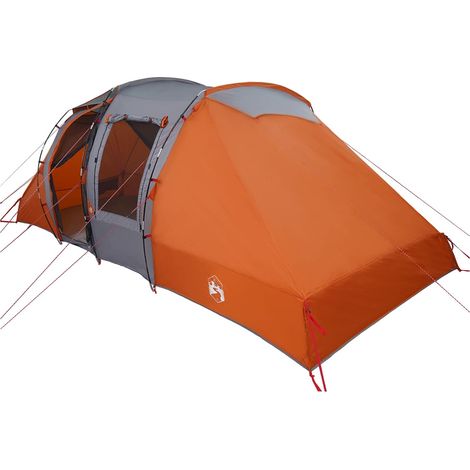 vidaXL Tienda Instantánea 524 x 232 x 192 cm Gris y naranja (1/2)