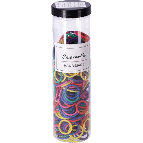 Set mit 300 elastischen Haargummis – Pastell Typ IV, Farbmix (1/5)
