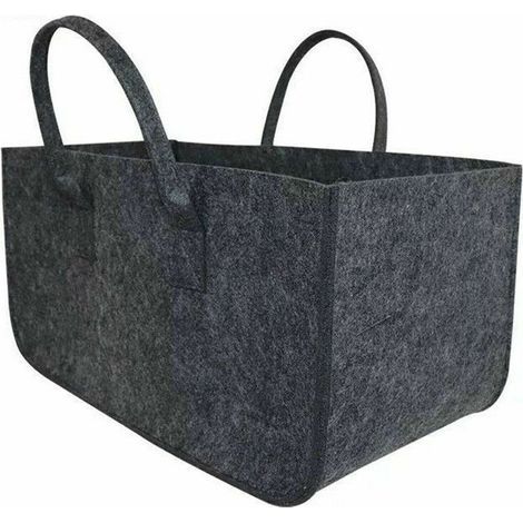 Panier à bûches et sac à bûches Bois de Chauffage Porte-bûches Toile cheminée Bois Sac de Transport Extra Grand Porte-Bois de Chauffage paniers de Bois de Chauffage intérieurs pour Camping Sac En Feut (1/5)