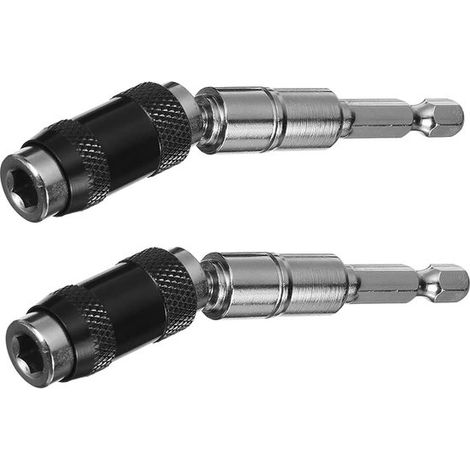 Confezione da 2 portainserti rotanti, mandrini magnetici per trapano, portainserti flessibili a cambio rapido per cacciavite, ideali per spazi ristretti o angoli. (1/5)