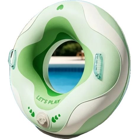 Schwimmring, Selbstaufblasendes Design, Vielseitige Verwendung, Rot (1/2)
