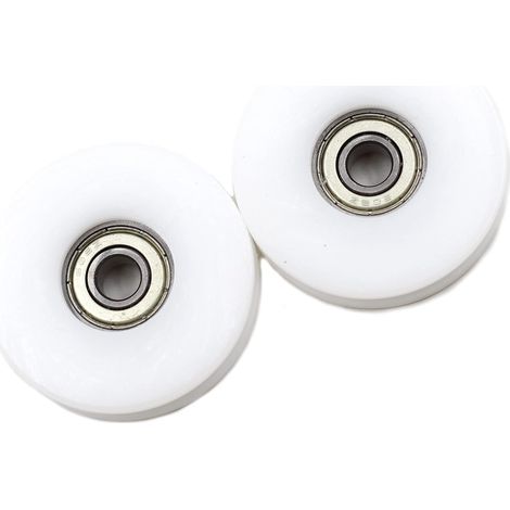 Poulies de guidage à billes en nylon 2x50mm – Pour cordes de levage 6-10mm – Capacité 40kg – Résistantes à l'usure et à la pression - 608zz