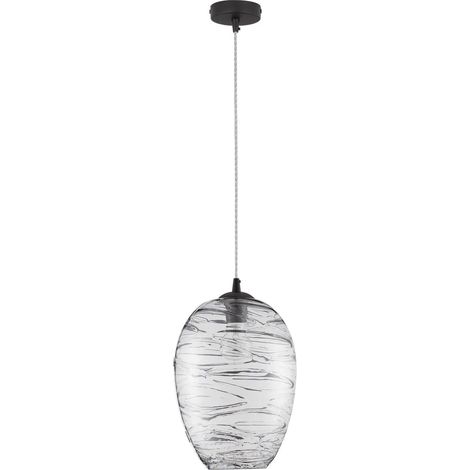 [NEUWERTIG] B-Ware Nova Luce Pendelleuchte Hängeleuchte Lampe Evleen E27 Led Schwarz Dimmbar ø 23cm