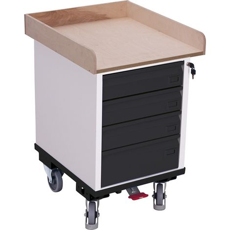 Cordes Schubladenschrank mit 1 Ladefläche RAL 7016 (1/4)