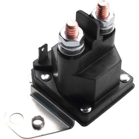 Démarreur Électromagnétique 12V 100A 4 Terminaux Compatible Tracteur Tondeuse à Gazon-Crezuo (1/4)
