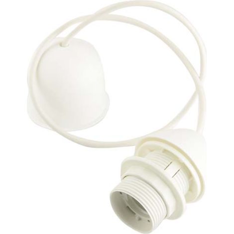 Colgante fai cable 80cm casquillo e27 con portalámpara blanco - 3011
