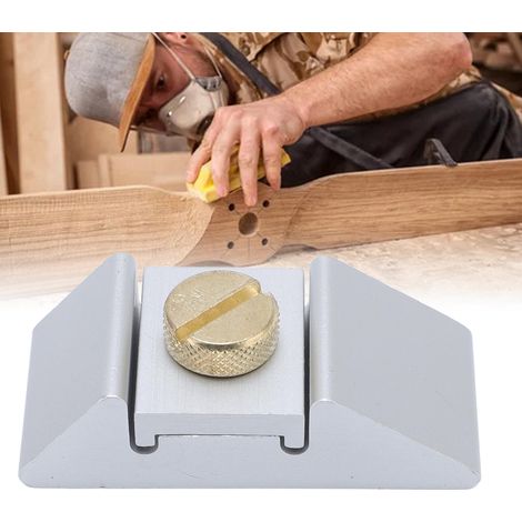 Support coudé pour ponceuse portative, support en alliage d'aluminium pour ponceuse manuelle + rouleau de papier abrasif grain 80 (6 m x 25 mm) (1/5)