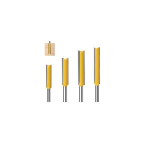 4 Stück 8-mm-Schaft-Fräser, Nutfräser, Holzbearbeitungsfräser, extra lange Fräser, Hartmetall-Fräser, Holzbearbeitungsfräser (40 mm, 50 mm, 63 mm, 76 mm) – Crezuo