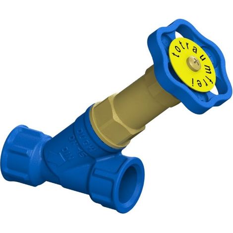 Schlösser Freistromventil Blue-tec mit Muffenanschluss, ohne Entleerung und mit nichtsteigender Spindel, DN 15, 1/2" IG, DVGW