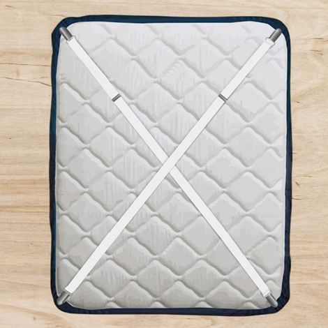 Lot de 2 pinces de fixation pour draps de lit, 90-180 cm, support de matelas ajustable (blanc) (1/5)