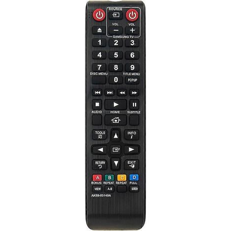Télécommande infrarouge sans fil à piles pour lecteur Blu-ray/DVD Samsung AK59-00149A
