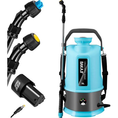Nebulizzatore a Batteria 5 Litri Senza Fili Spruzzatore a Pressione per Giardino