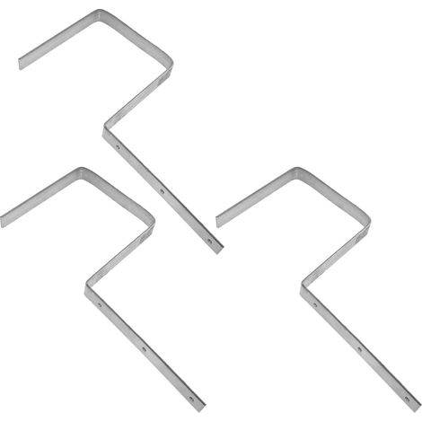 Support en fer robuste 3 pièces pour gouttières, conception dissimulée (1/5)