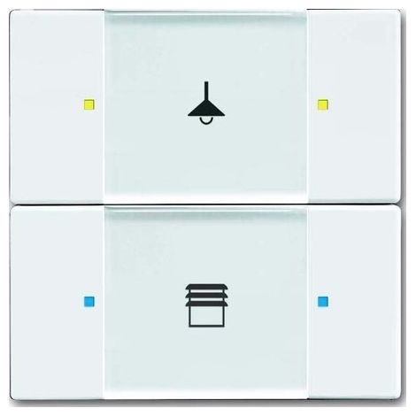 BUSCH-JAEGER 6126/02-84 KNX MODULE CAPTEUR TOUCHES DOUBLE/QUADRUPLE, MULTIFONCTION , DAVOS/BLANC STUDIO, SOLO CARAT