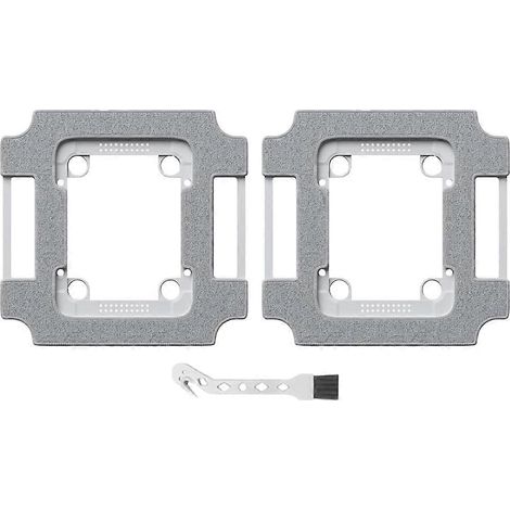 Lingettes de rechange avec supports pour robot de nettoyage de vitres Ecovacs Winbot W3 Omni, 2 chiffons de nettoyage et 1 brosse (1/5)