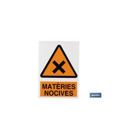 Polystyrolschild 297x210 mm - Gefahr durch schädliche Stoffe