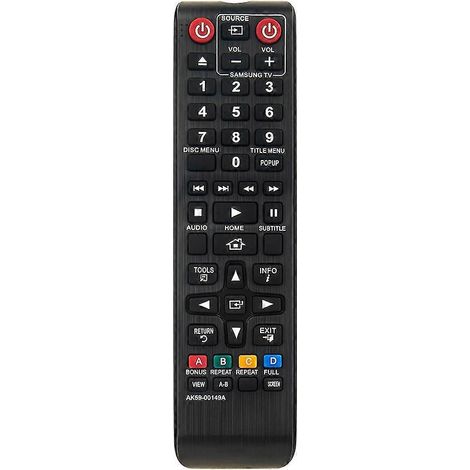 Télécommande infrarouge sans fil à piles pour lecteur Blu-ray/DVD Samsung AK59-00149A (1/4)