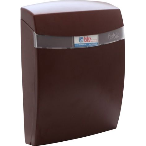 CASSETTA POSTALE ESTERNA ABS CORAL MARRONE - 330X235X90