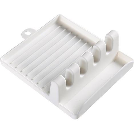Support de couvercle et spatule de cuisine, porte-couvercle, repose-louche, égouttoir, étagère de rangement pour casseroles, lot de contenants. (1/5)