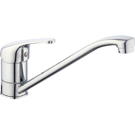 Monocomando Lavello Con Canna Bassa Ambra Water Blu 2.0