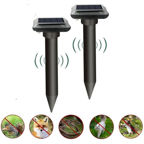 Green Mobility-Lot de 2 répulsifs anti-rats répulsifs solaires à ultrasons pour animaux en plein air (1/5)