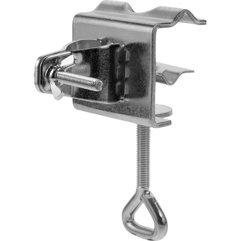 Fixation Parasol pour Balcon en Galvanisation Argentée Support de Parasol Pratique et Ajustable pour Sandales Femme été Pince Robuste pour Extérieur (1/5)