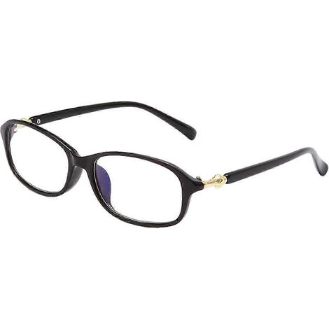paire de lunettes d'ordinateur anti-lumière bleue, monture en polycarbonate, protection UV, sans correction, bloquant la lumière bleue-Black