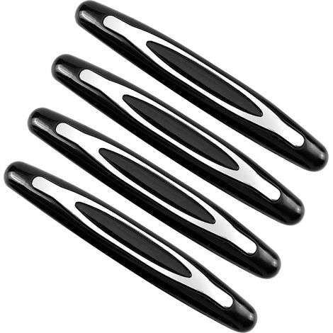 Set mit 4 Autotürkantenschutzleisten, stoßdämpfenden Stoßleisten, Aufprall- und Kratzschutz für Autotüren (schwarz) (1/4)