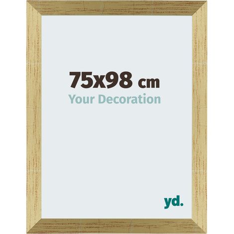 yd. - Cadre photo 75x98 - Or Brillant - MDF - Mura