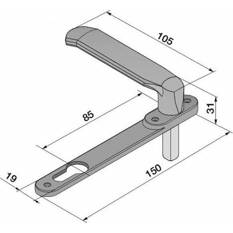 Manilla Placa de Nylon 086.00.04.0 Welka