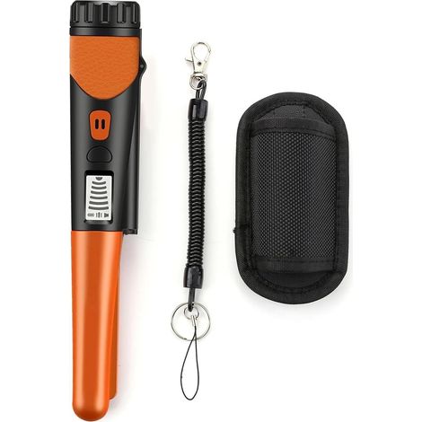 Détecteur de métaux portatif, étanche, Haute sensibilité, détecteur d'or, pointeur, repérage de trésors, sonde avec écran LCD(Oranje) (1/5)