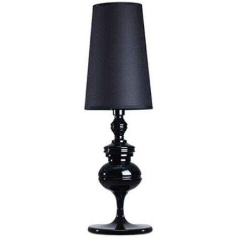 BUNTHAUS Lampe décorative de salon de style européen lampe de table lampe de chevet petit noir 15x46cm