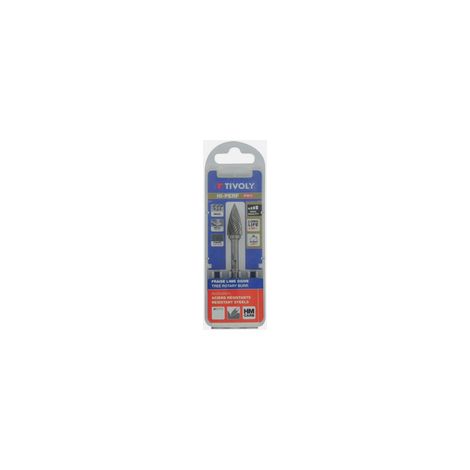 FRAISE LIME CARBURE OGIVE/QUEUE CYLINDRE DIAM 8