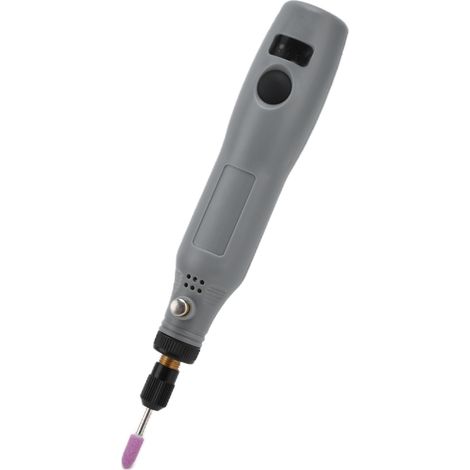 Mini-Elektrobohrmaschine DC 5 V, 3 Geschwindigkeiten, einstellbares Mini-Elektroschleifer-Set, Polier-, Bohr-, Schneid- und Gravierwerkzeug, Grau (1/5)