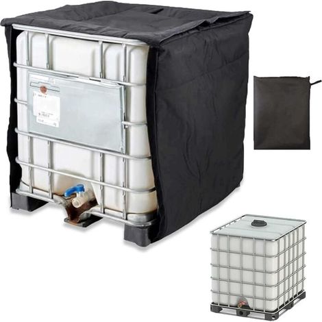 Bâche Cuve 800l, Collecteurs D'eau de Pluie, Adapté au RéServoir D'eau de Baril de Pluie Extérieur 800l, Couverture UV, Antipoussière, Housses pour Cuve eau de Pluie (120x80x116cm)-LIAIKI (1/5)