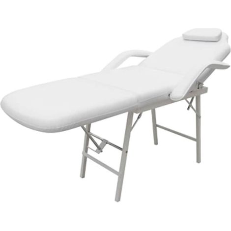 Maison Exclusive - Fauteuil de massage pour traitement facial Simili-cuir Blanc