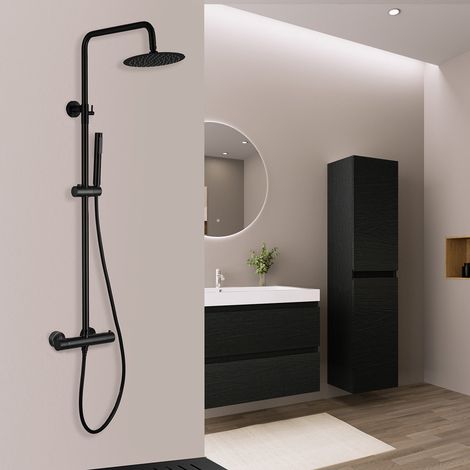 LOMAZOO Système de douche Pandora, douche à effet pluie, acier