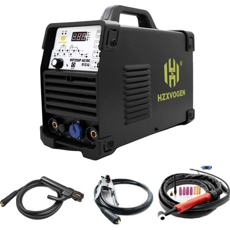 Máquina de soldar, capacidad TIG y MMA/ARC, diseño portátil, HVT250P ACDC, 220V-200A (1/2)