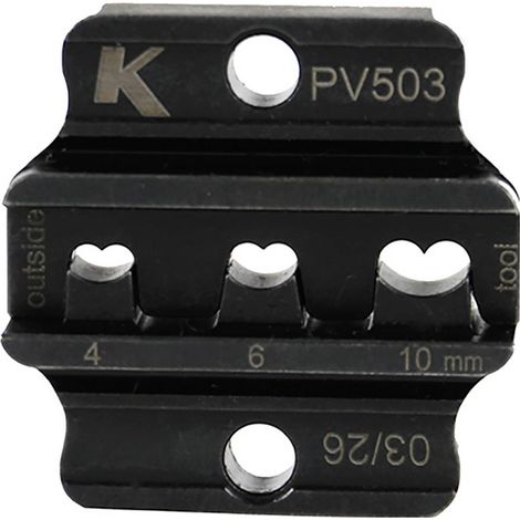 Klauke PV503 Inserto per compressione Connettore fotovoltaico 4 fino a 10 mm² Adatto per marchio (Pinze) Klauke EKM50ML