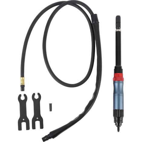 Verlängerter Druckluftschleifer, 3MM 6MM Spannfutter, 1/4 Zoll Einlass, pneumatischer Schleifstift zum Polieren und Gravieren von Kunststoff, Stein und Holz. (1/5)